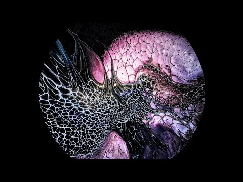 'La Luz' ~ Dramatic Abstract Art #fluidart #acrylicpouring #tlp