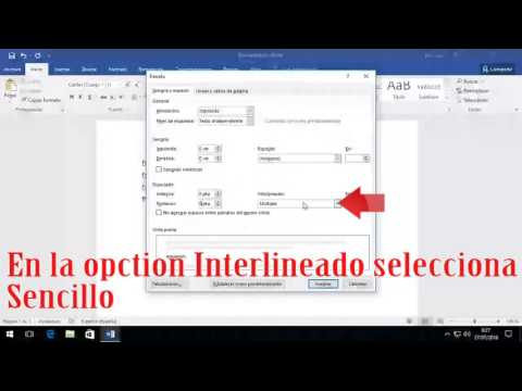 Como Cambiar el Espacio Entre Lineas o Parrafos en Word