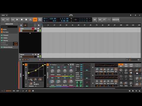Bitwig 2.0 - Velocity
