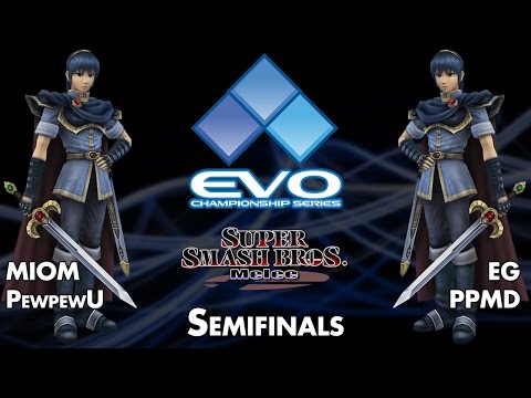 EVO2014 SSBM SF L2 - MIOM|PewPewU (B-MAR) vs EG PPMD (R-MAR)