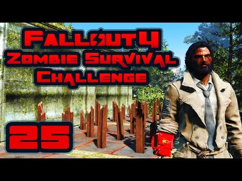 Let's Play Fallout 4: Zombie Survival Challenge - Part 25 - Dead At The Finish Line