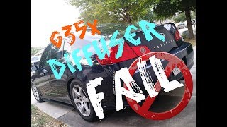G35x Get&#39;s A (Cheap) Ebay Diffuser 😞😞