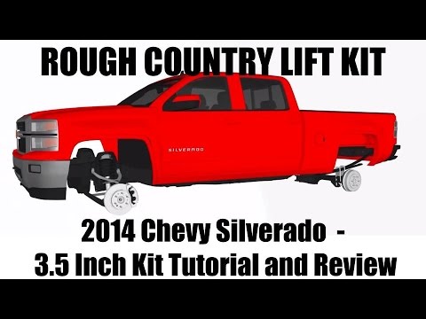 2014 Chevy Silverado Rough Country Lift Kit – 1500 Pickups 3.5 inch Suspension Kit Tutorial + Review