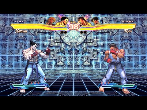 Kazuya & Ken vs Ryu & Jin (Hardest AI) - Street Fighter X Tekken