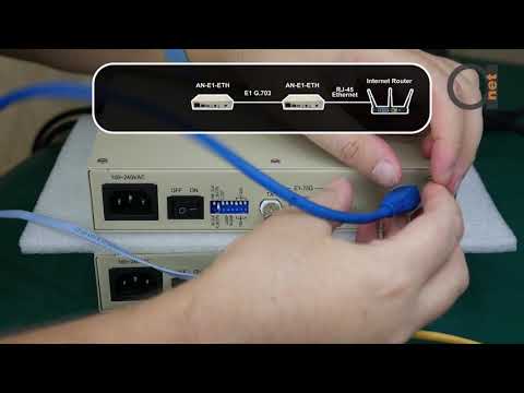 Ethernet over E1 converter: Connecting PC to Internet thru 75 OHM & 120 OHM E1 ports