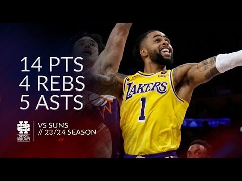 D'Angelo Russell 14 pts 4 rebs 5 asts vs Suns 23/24 season