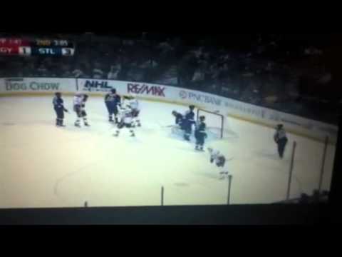 Calgary Flames vs St Louis Blues highlights 10/10/11