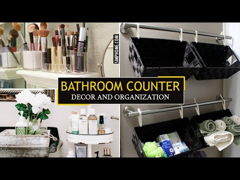 YouTube video about: How to decorate a bathroom countertop?