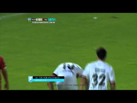 Gol de Figueroa. Newell's 2 - Independiente 2. Primera División 2015. FPT.