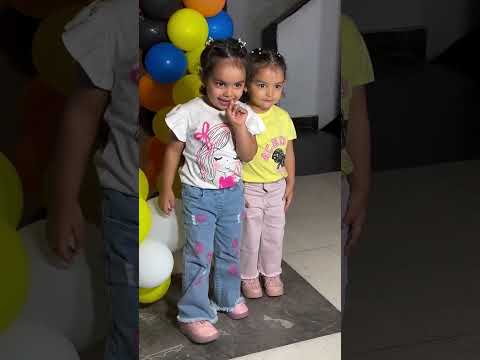 Gurmeet Choudhary and Debina Bonerjee daughters at Rajveer’s 9th birthday bash