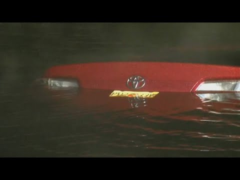 Officer rescues driver from pond