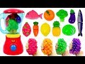 Microwave Oven Blender Baby Toys Cutting Fruits Vegetables Playset Learn Colors Kids Nursery Rhymes