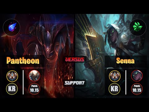 Challenger PANTHEON [Phase Rush] (Support) VS  SENNA - Challenger KR Patch 10.15