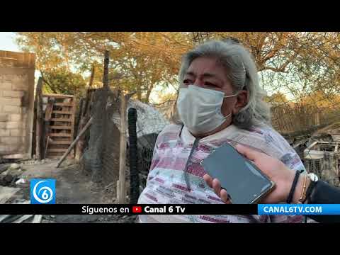 Damnificada por incendio pide ayuda a gobierno de Coahuila