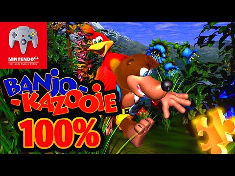 Banjo-Kazooie Switch Online N64 - 100% Longplay Full Game Walkthrough No Commentary Gameplay Guide
