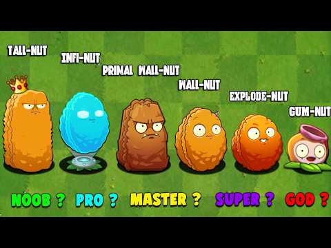 Tournament All Best NUT & DEF Plants - Who Will Win? - PvZ 2 Plant vs Plant