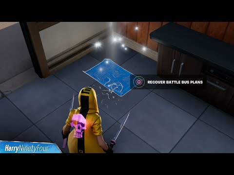 Recover the Missing Battle Bus Plans Location - Fortnite