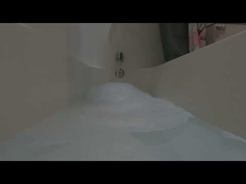10 Hours Bathtub Filling Loop with Bubbles - Relaxing Water Sounds for Sleep 😴