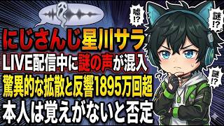 📌【にじさんじ星川サラ】生配信中に“謎の声”本人は「覚えがない」【行った対応が可愛いすぎる】