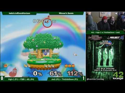 Construct 69 - EHG | Jon$ + ThisSideDown vs FSBR | ASL + High-C  - Melee Doubles WS