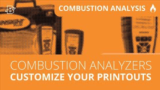 Bacharach Combustion Analyzer Printout Customization