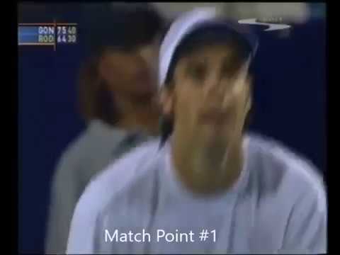 Gonzalez vs Roddick Cincinnati 2002 QF Highlights