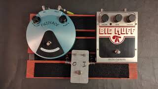 Video thumbnail for JHF1 Fuzz Face vs Big Muff Pi by Quick Pedal Shootout