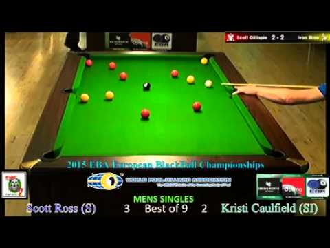 2015 EBA European Championships - Mens Singles - Scott Ross v Kristi Caulfield