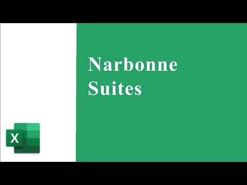 Tutorial on Narbonne Suite on Mac in excel