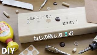 【DIY初心者向け】【コツ/まとめ】ネジの隠し方５選