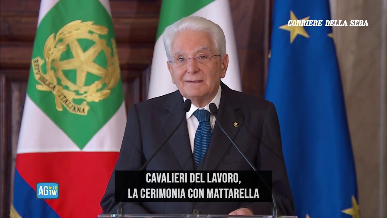 Cavalieri del Lavoro, la cerimonia con Mattarella