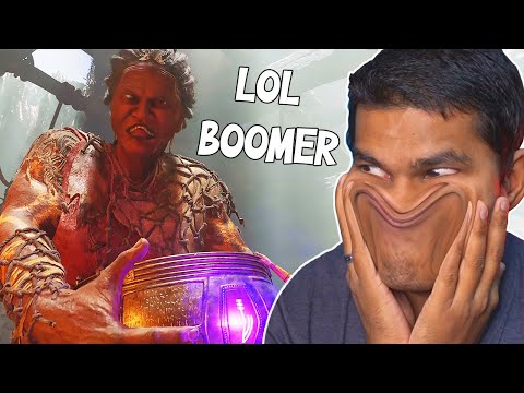 We Bullied a GRANDMA (It was fun) - God of War Ragnarok Part 5