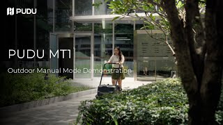 PUDU MT1 - Outdoor Manual Mode Demonstration | Pudu Robotics