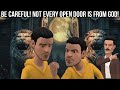 BE CAREFUL NOT EVERY OPEN DOOR IS FROM GOD CHRISTIAN ANIMATION