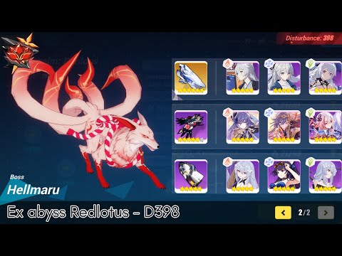 Ex abyss Redlotus (D398) Hellmaru (801 pts), SW/AE/HB - Honkai Impact 3rd SEA