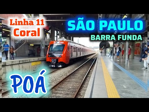 Viagem São Paulo (Barra Funda) x Poá - Linha 11 Coral da CPTM