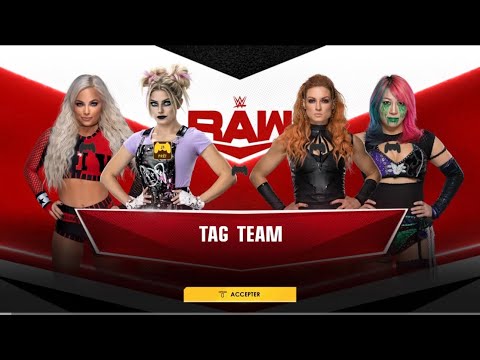 WWE 2K22 - RAW TAG TEAM MATCH : ALEXA BLISS & LIV MORGAN vs BECKY LYNCH & ASUKA