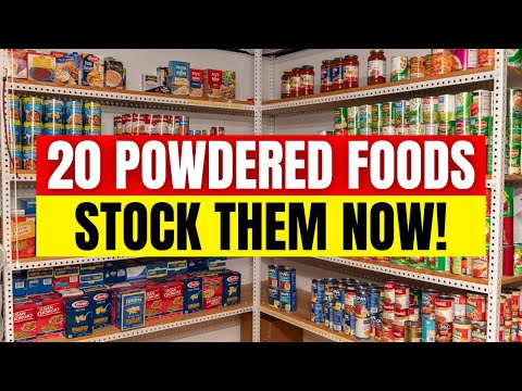 20 Powdered Foods That LAST FOREVER! (30+ Year Shelf Life)