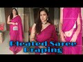 How To Wear Pleated Saree Properly How To Drape Pleated Crushed Saree In Different Ways