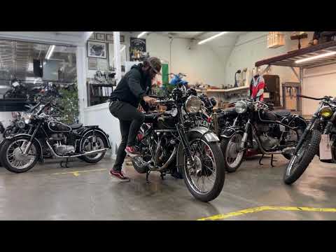 Vincent Black Shadow with Electric Start at Madhouse Motors