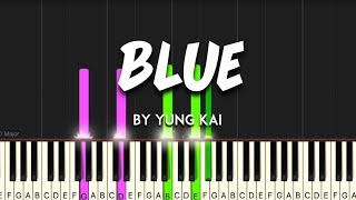 Download lagu Blue by Yung Kai synthesia piano tutorial   sheet music & lyrics mp3