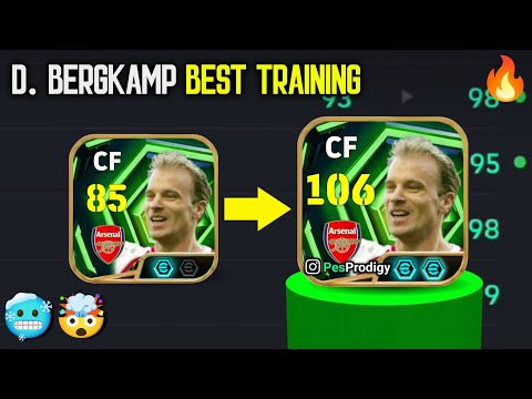 106 Rated Epic Dennis Bergkamp Best Training Guide | How to train Dennis Bergkamp in efootball 2026 