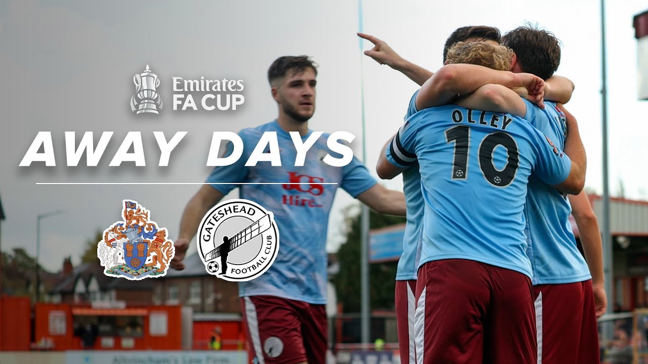 Robbie Tinkler nets 25-yard STUNNER as we go to FA Cup replay | Altrincham 2-2 Gateshead | AWAY DAYS