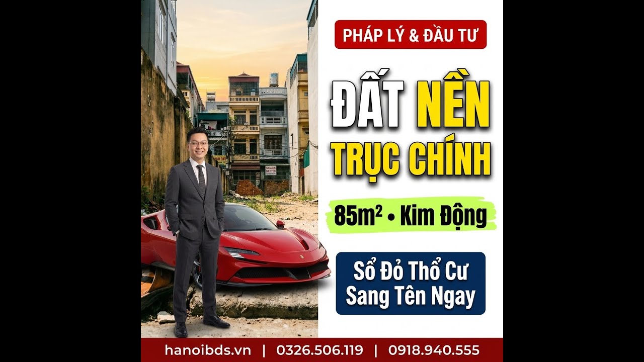 Đất Nền Trục Chính Chính Nghĩa Kim Động Sổ Đỏ Thổ Cư Trao Tay | HanoiBDS.vn