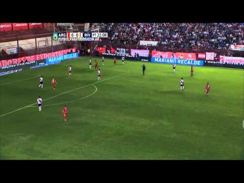 El línea se comió un pelotazo. Argentinos 0 River 1.Fecha 9. Primera División 2015.FTP