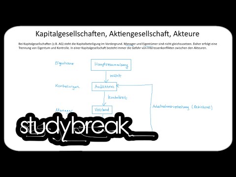Kapitalgesellschaften, Aktiengesellschaft, Akteure | Investition und Finanzierung