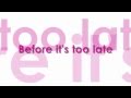 Westlife - Before It's Too Late (Lyrics Video)
