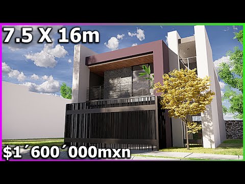 Video del proyecto 7.5x16 House Plans