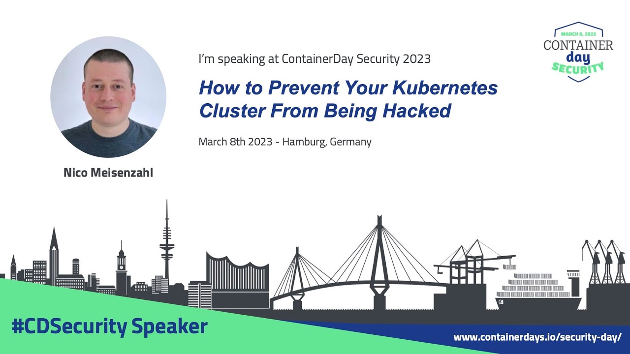 How to Prevent Your Kubernetes Cluster From Being Hacked - Nico Meisenzahl, white duck