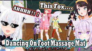 Fubuki Is Having Too Much Fun Watching Miko & Others Suffer on the Foot-Massage Mat !
